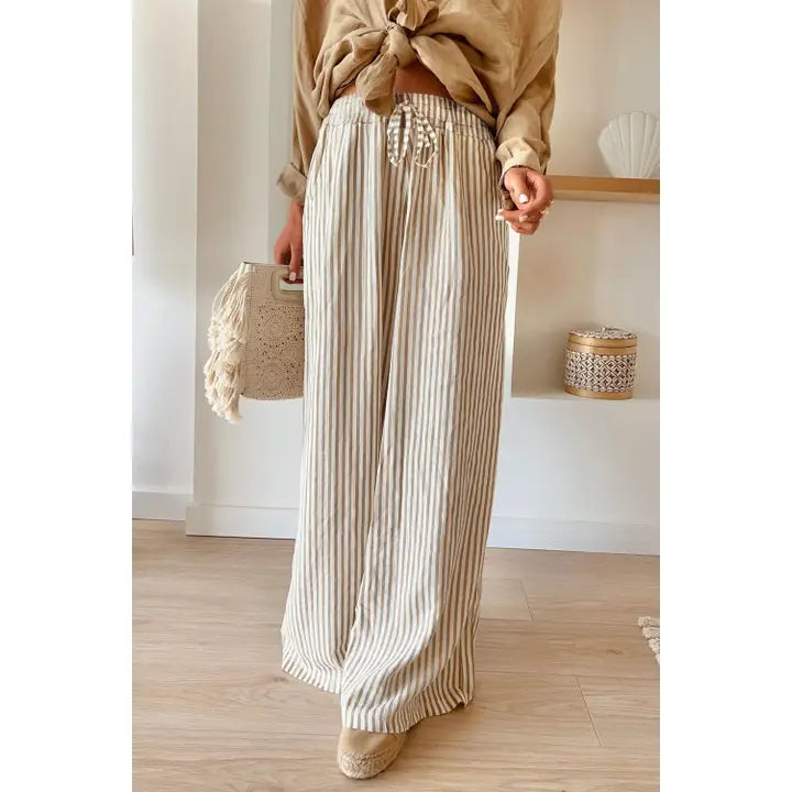 Striped Wide Leg Pants